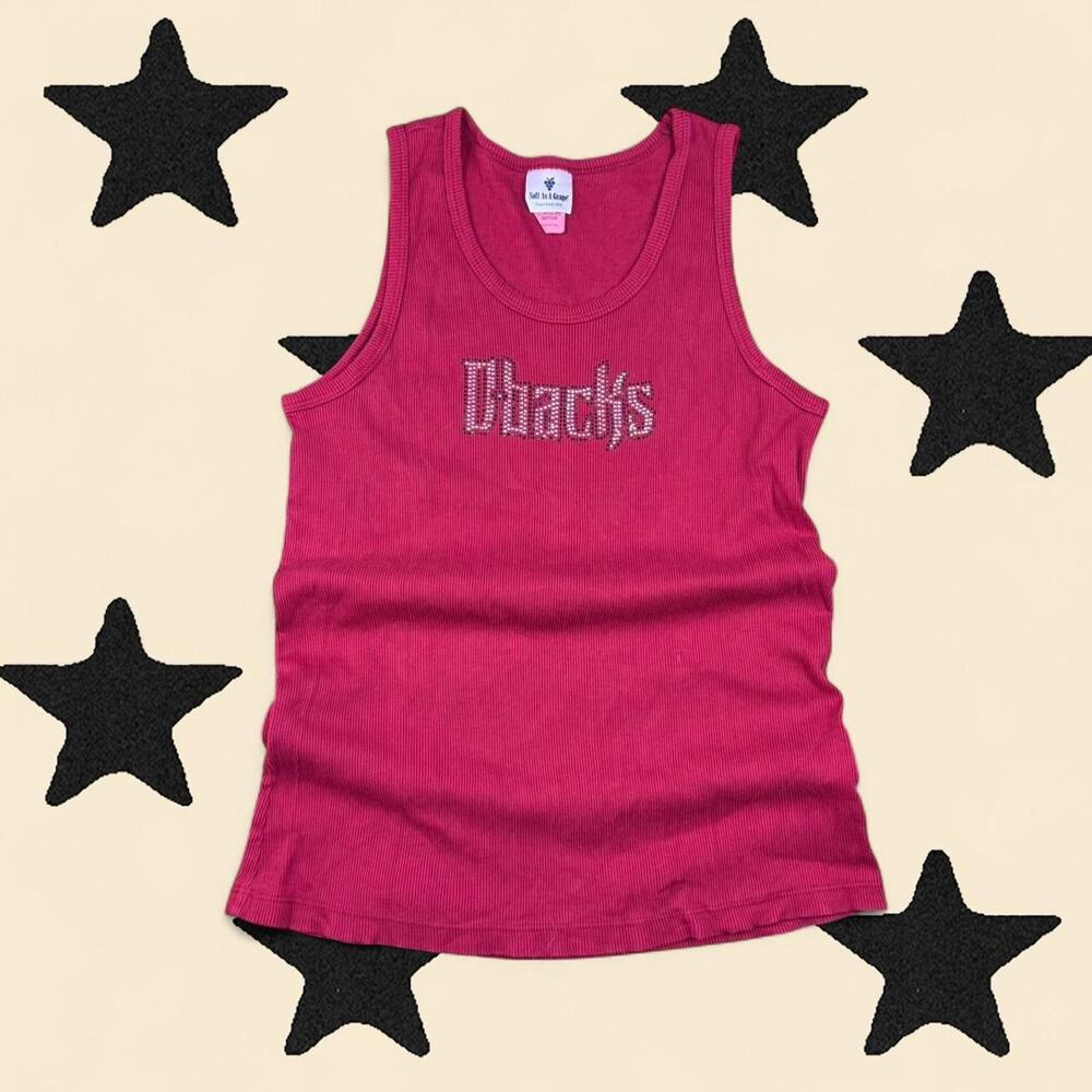★ O’Backs Baseball Bedazzled Red Tank Top ★